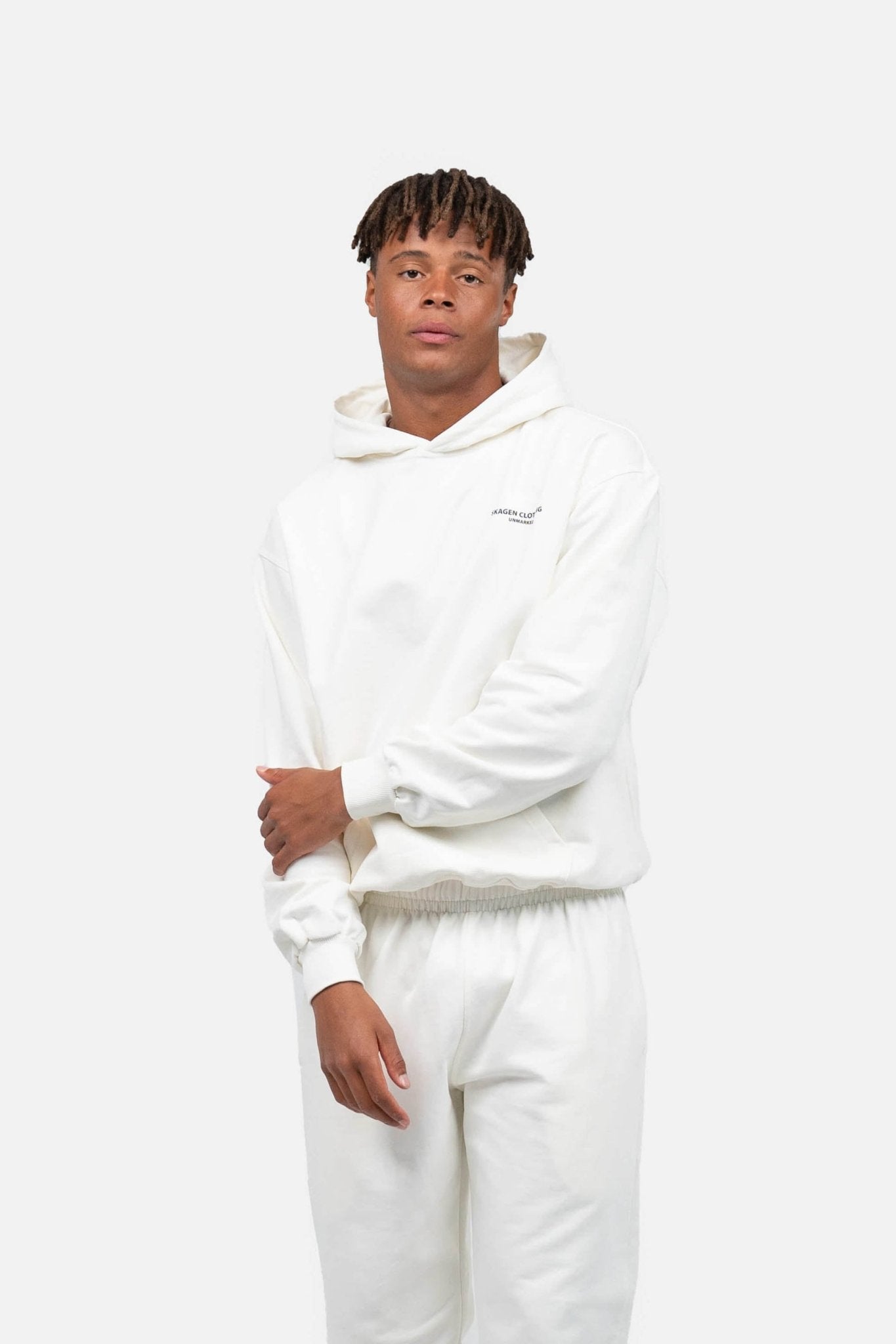 UNMARKED Hoodie Hvid | Skagen-clothing.dk
